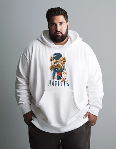 Happier Bear Plus Size Hoodie