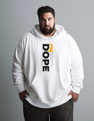 I'm Dope Plus Size Hoodie White