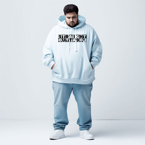 Straight Outta 90's Unisex Hoodie Ice Blue