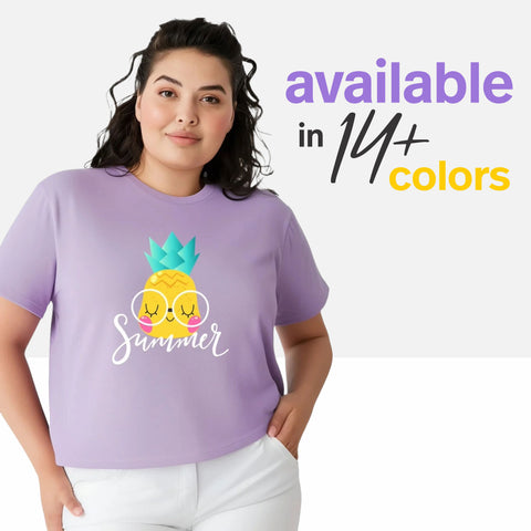 Summer Vibes Plus Size Women T-Shirt