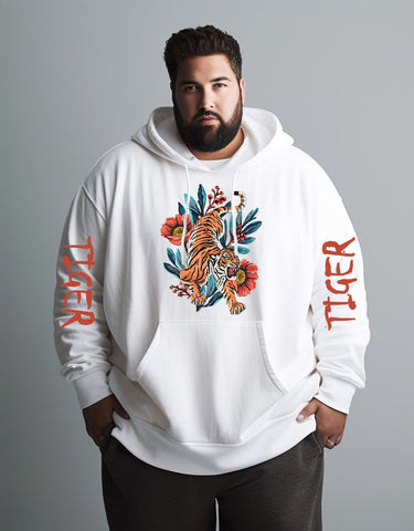 Roaring Tiger Unisex Hoodie White