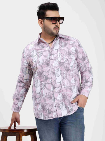 Pink Floral Cotton Lee Shirt