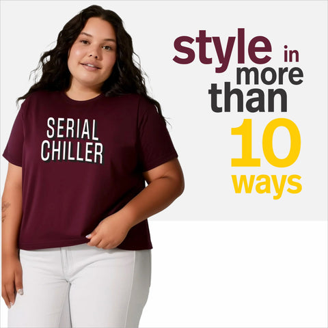 Serial Chiller Plus Size Women T-Shirt