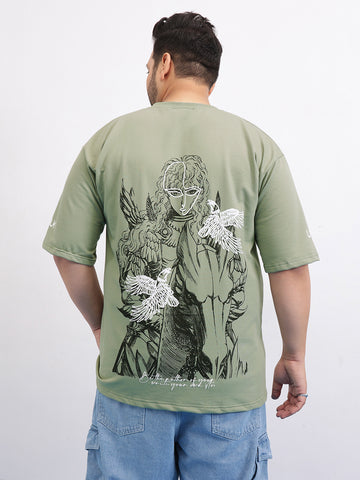 Knight Warrior Plus Size Drop Shoulder T-shirt