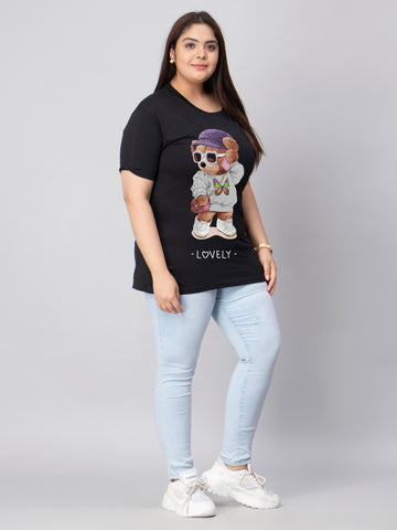 Lovely Bear Plus Size Women T-Shirt