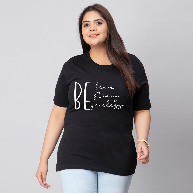 be brave strong fearless plus size women t shirt