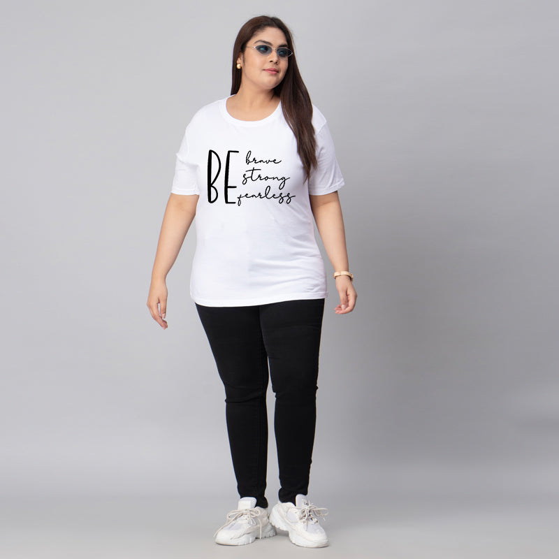 be brave strong fearless plus size women t shirt