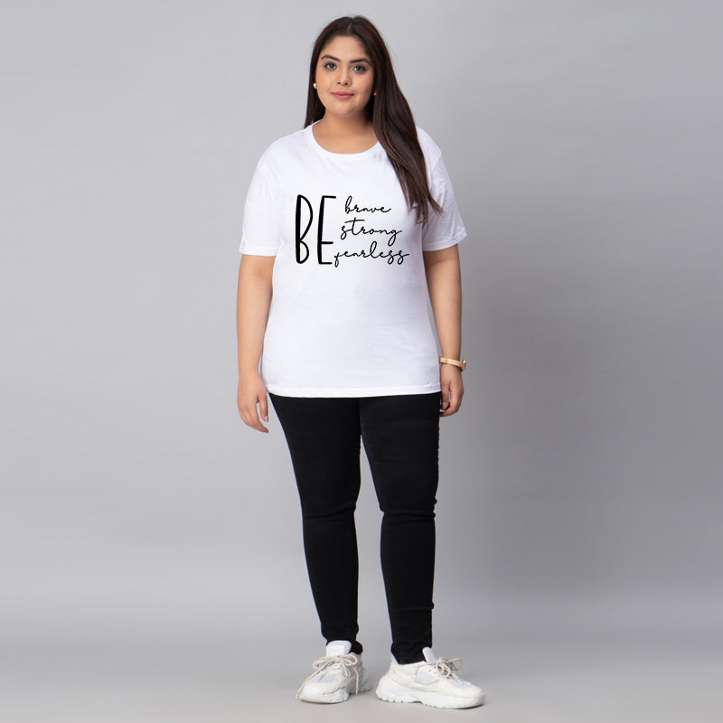 be brave strong fearless plus size women t shirt