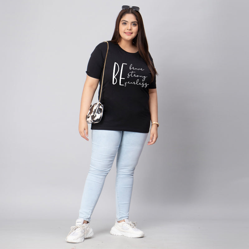 be brave strong fearless plus size women t shirt