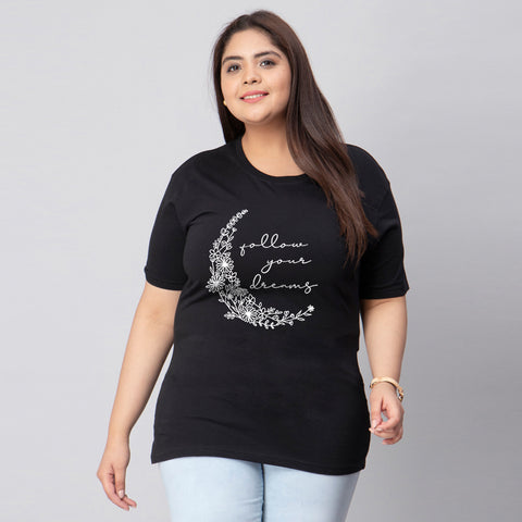 Follow Your Dreams Plus Size Women T-Shirt