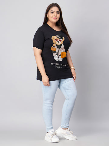 Beverly Hills Bear Plus Size Women T-Shirt