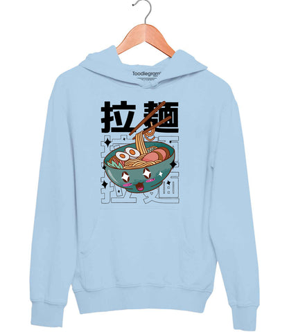 Raman Japnees Unisex Hoodie Ice Blue