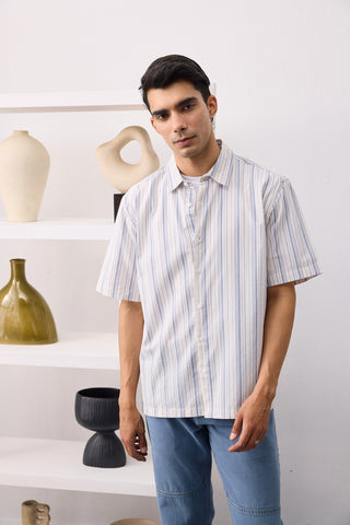 Seersucker Stripe Relaxed Fit shirt