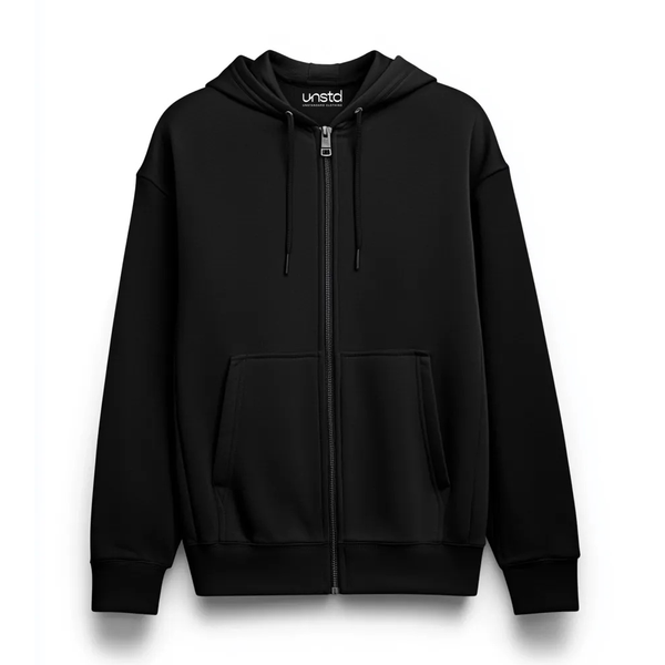 Black plus size zip up hoodie sale