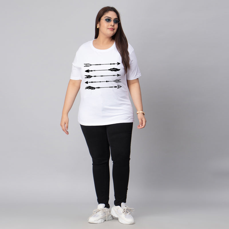 arrows plus size women t shirt