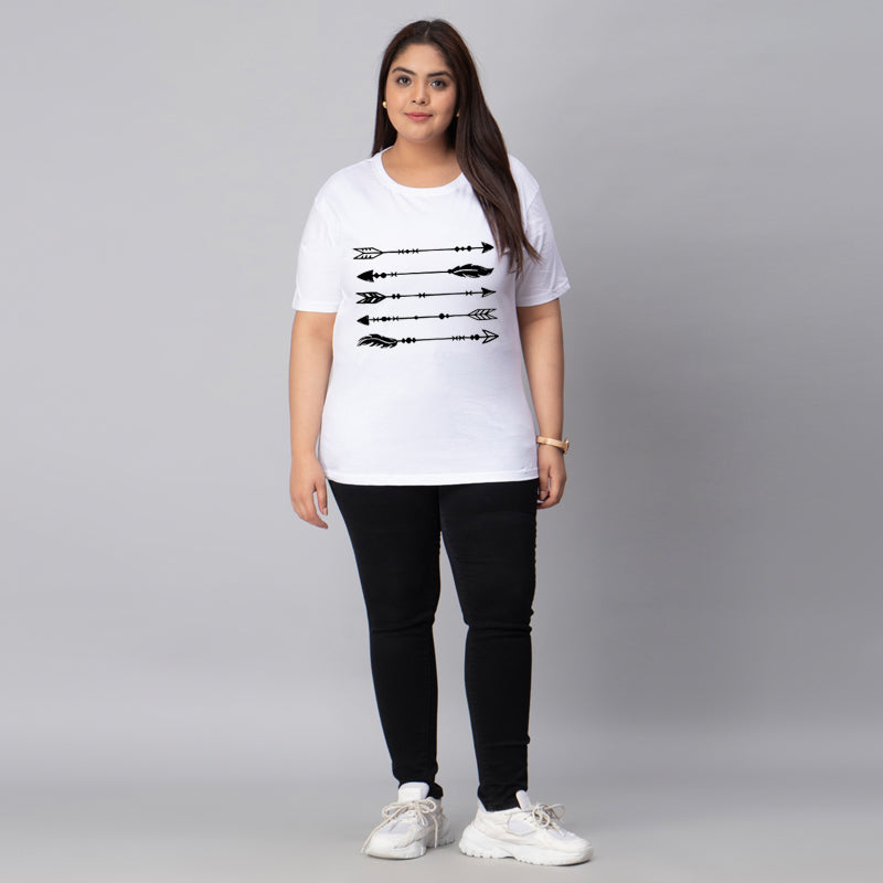 arrows plus size women t shirt