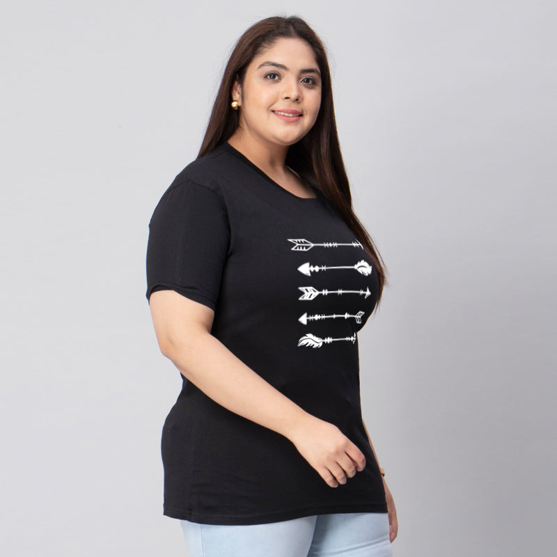 arrows plus size women t shirt