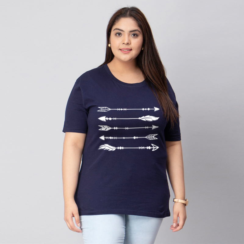 arrows plus size women t shirt