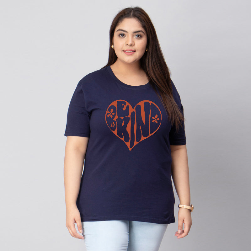 be kind plus size women t shirt