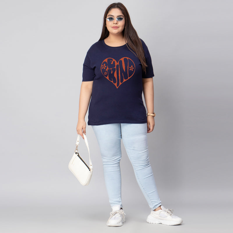 be kind plus size women t shirt