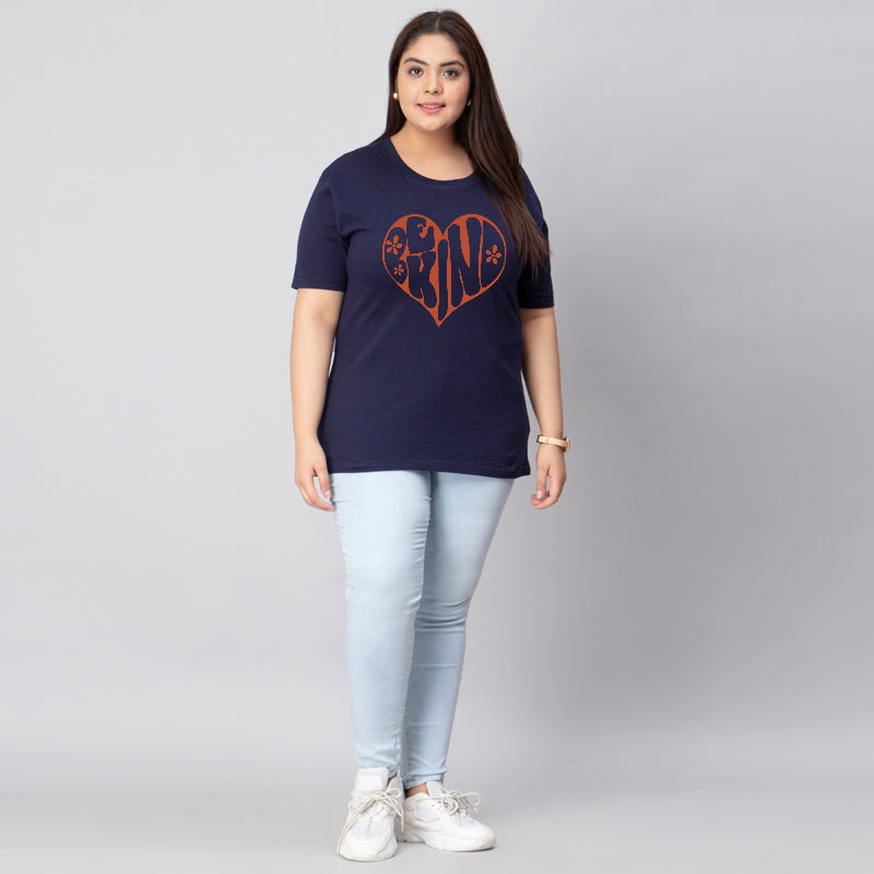 be kind plus size women t shirt