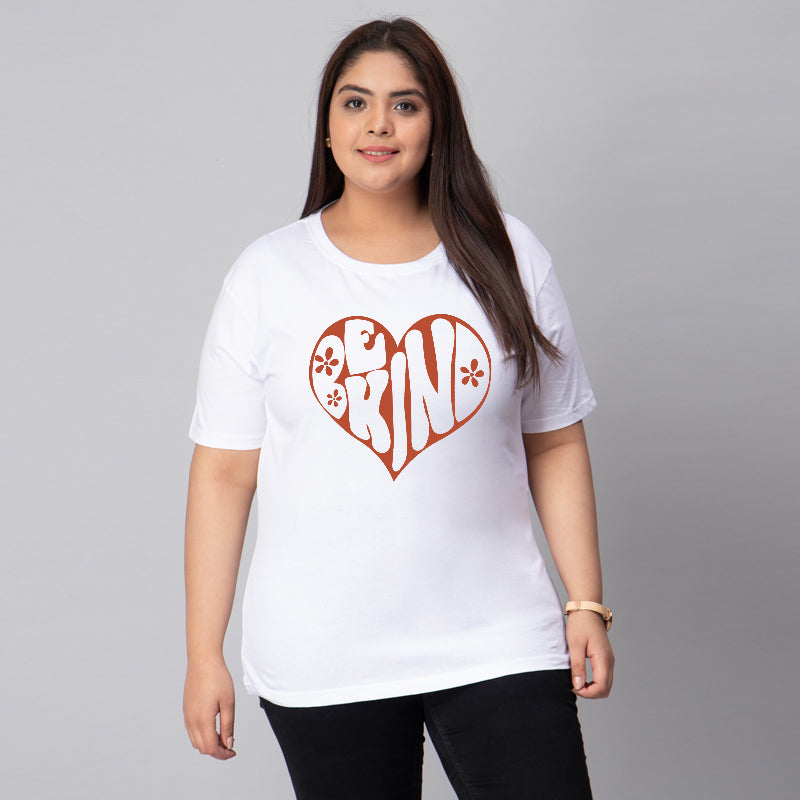 be kind plus size women t shirt