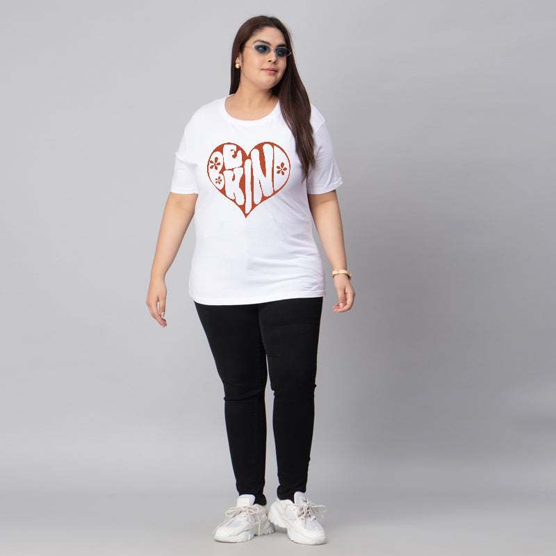 be kind plus size women t shirt