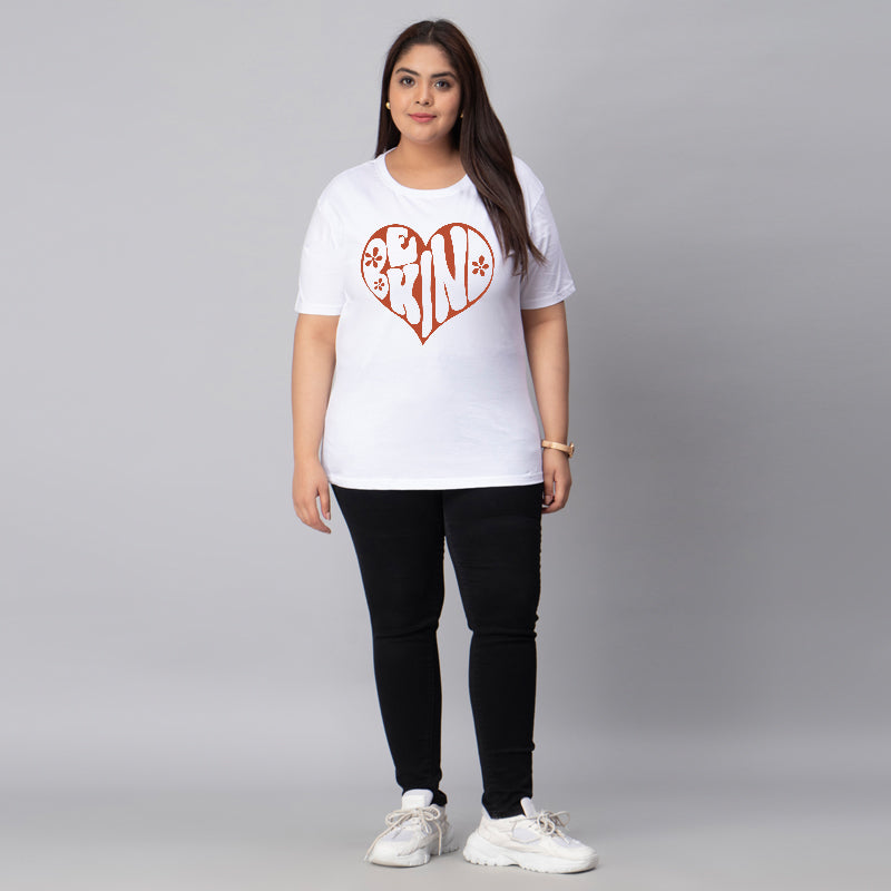 be kind plus size women t shirt