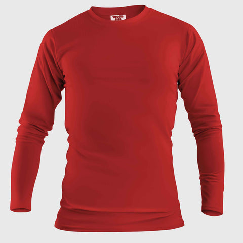 Solid Red Plus Size Full Sleeve T-shirt