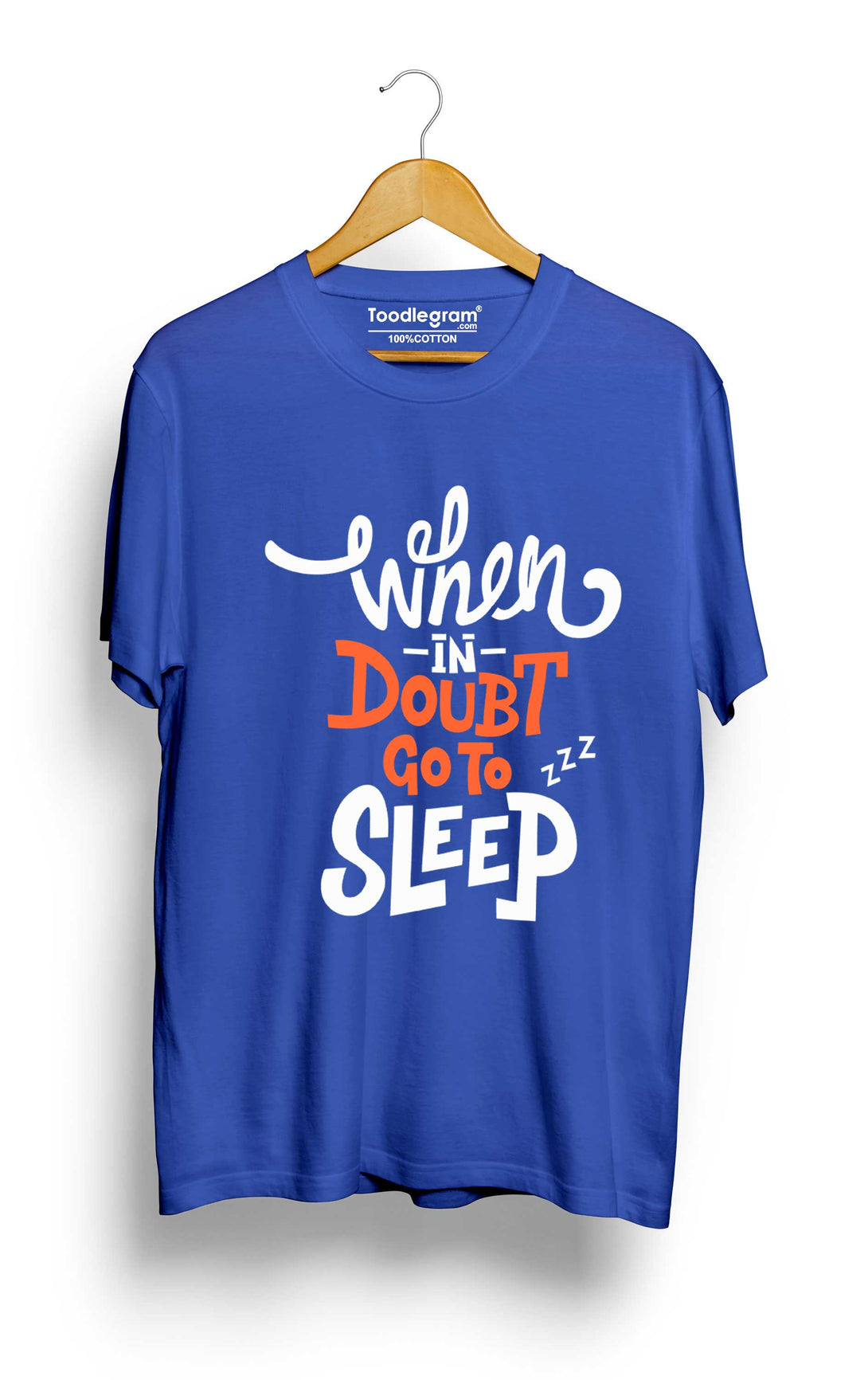 when in doubt sleep plus size t shirt