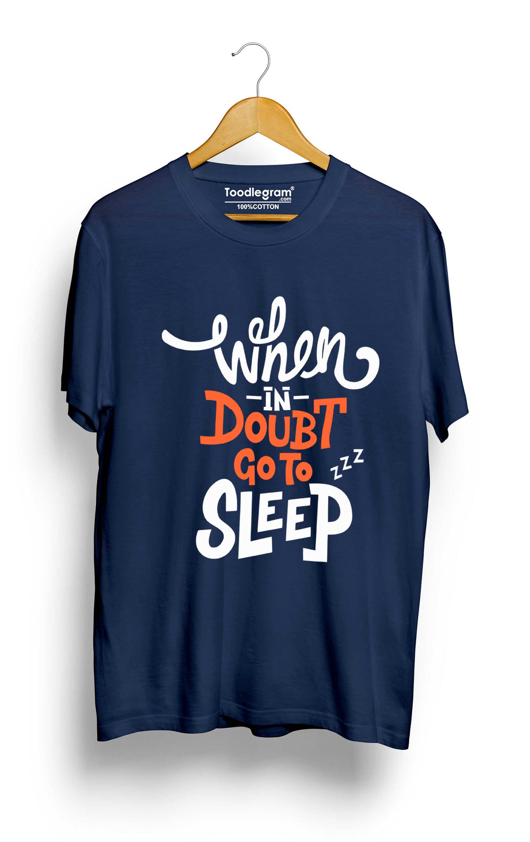 when in doubt sleep plus size t shirt