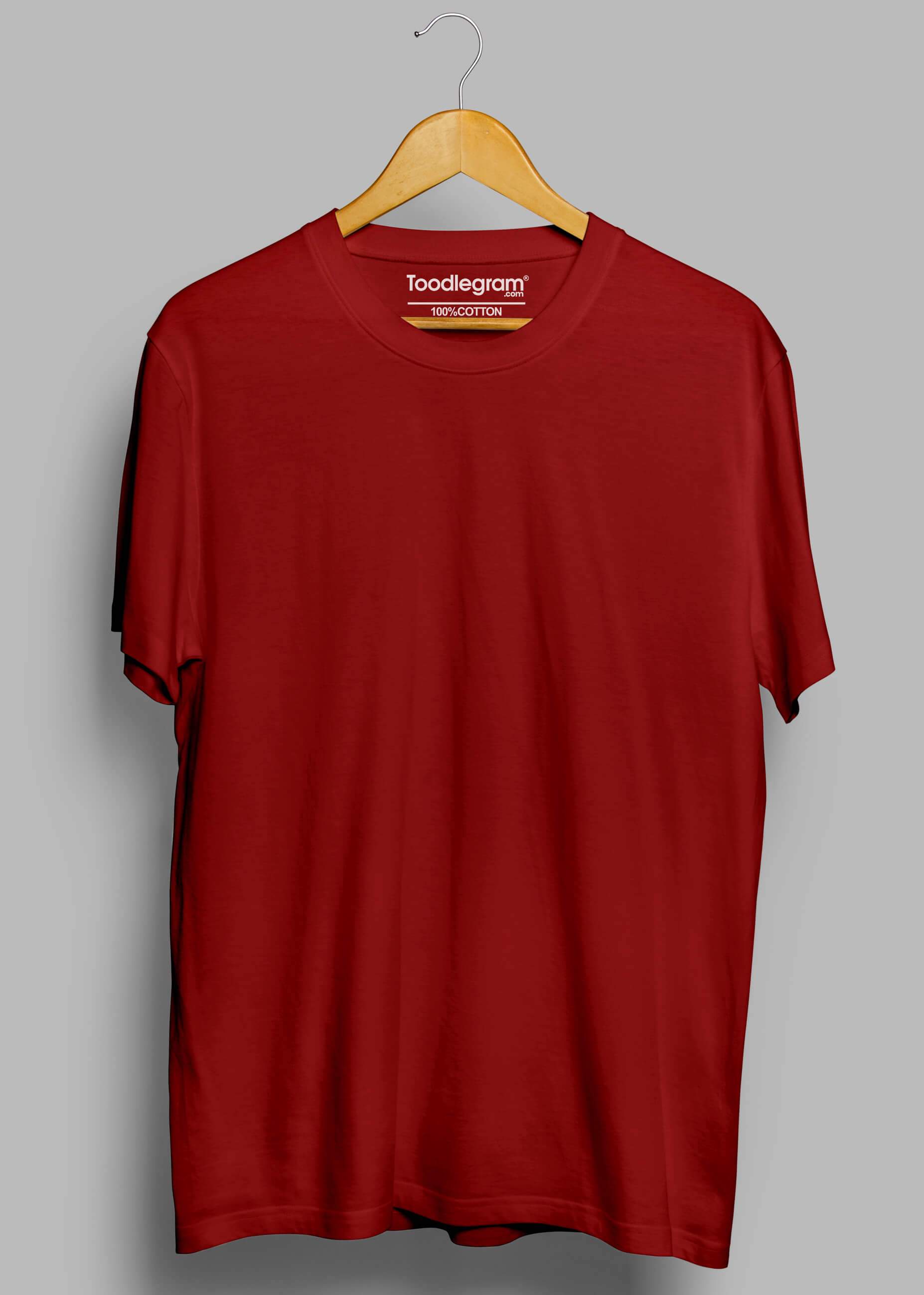 Ruby Red | Solid Crew Neck Men's T-Shirt – Unstandard clothing