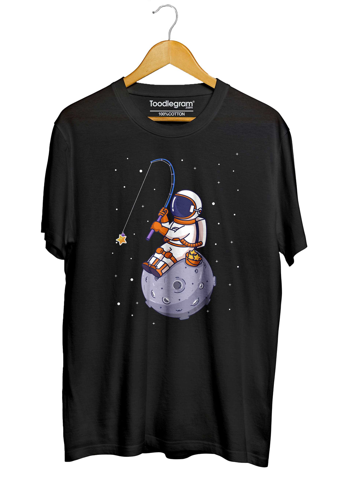 astronaut collecting stars t shirt