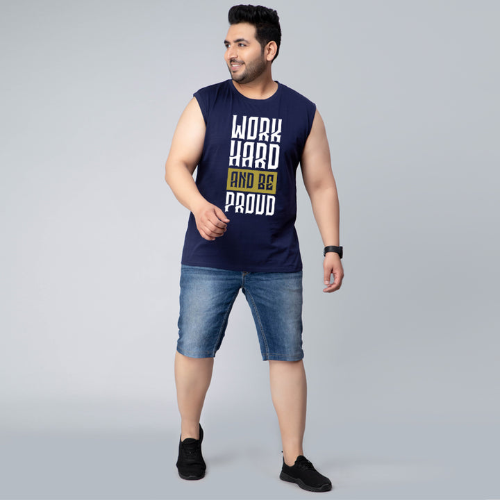 work hard be proud gym sleeveless vest